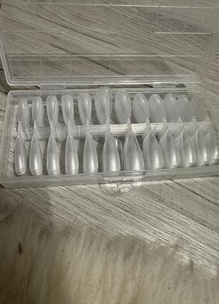 Тіпси гострий мигдаль з матовою зоною 100 шт