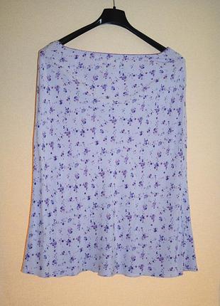 Вінтажна спідниця бузкового відтінку на резинці