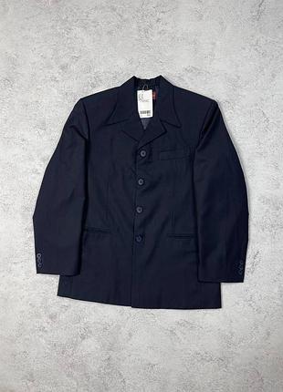 Темно синій класичний піджак next