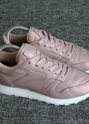 Кросівки reebok classic leather pearlized,"rose gold" оригінал нат шкіра!