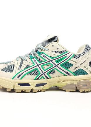 Asics gel kahana 8 бежеві з салатовим