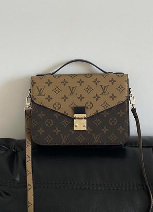 Сумка louis vuitton pochette lux medium size моногам
