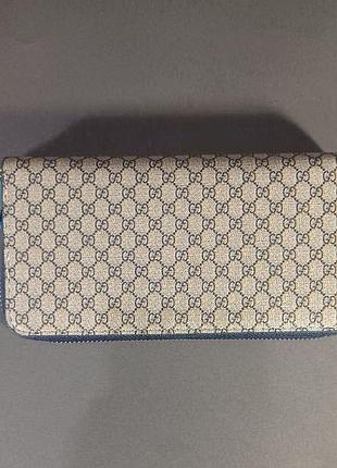 Женский кошелёк gucci ophidia gg supreme monogram мужской портмоне клатч кредитница ip039