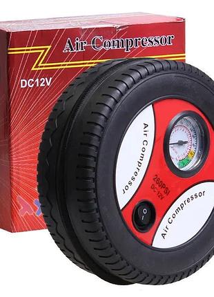 Компресор автомобільний air compressor 260psi dc-12v червоний