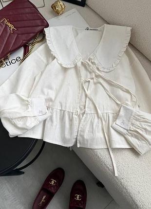 Біла сорочка в стилі zara