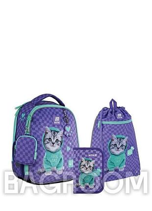 Шкільний набір kite education studio pets set_sp25-555s-2 (рюкзак, пенал, сумка)