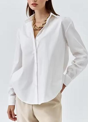 Сорочка жіноча оверсайз s біла
