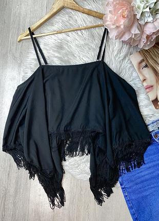 Блуза майка із рюшами