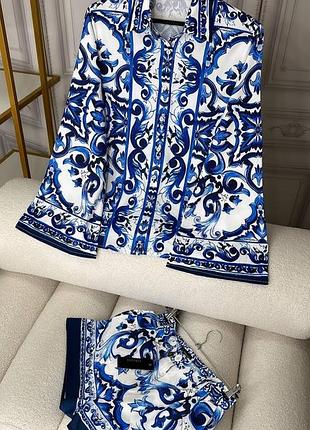 Костюм люкс рубашка и шорты