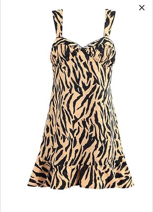 Атласное платье topshop