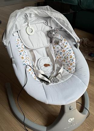 Крісло-гойдалка kinderkraft lumi 2 light grey
