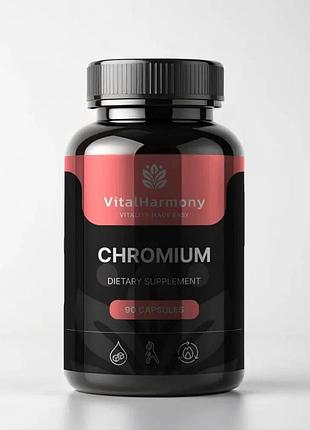 Chromium для нормалізації цукру в крові vitalharmony 90 капсул