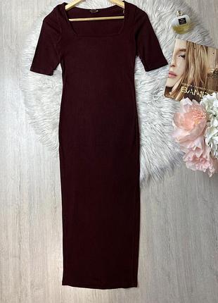 Сукня міді в рубчик плаття