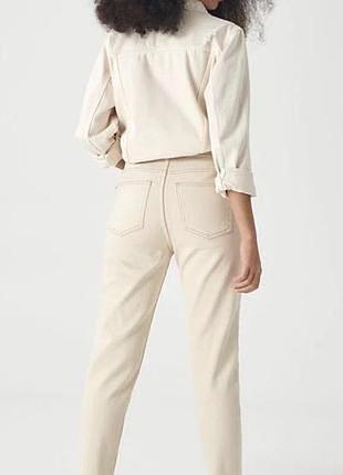 Женские бежевые джинсы mom, denim