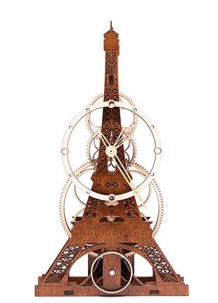 Годинник настінний ручний роботи mad clockmaker ейфель 16044