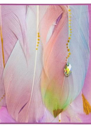 Фотоальбом с твердой обложкой перо 26х20х5 см на 200 фото 10х15 см 9135-003