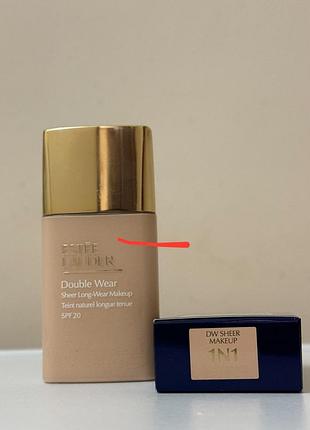 Тональний засіб estée lauder double wear sheer long-wear makeup spf 20