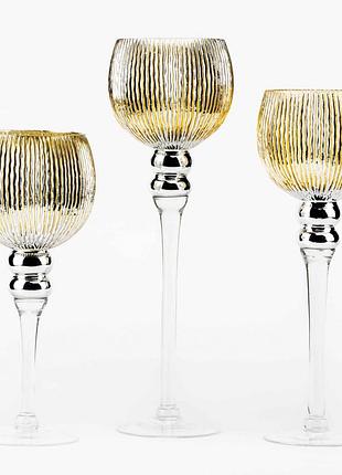 Набор подсвечников из 3-х штук 40 см,35 см,30 см unicorn studio  12006-012