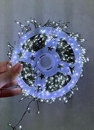 Гірлянда новорічна 1000 led 25 м біле світіння 119133-038