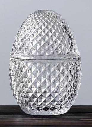 Емкость шкатулка для хранения crystal 12 см 19157-051 стекло