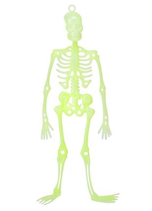 Праздничное украшение декор halloween люминистентный скелет 32 см 19149-018