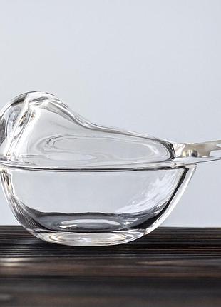 Ємність скриньки для зберігання пташка crystal 12 см 19157-062 скло