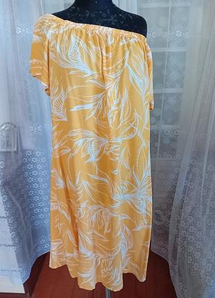 Стильное, летнее, натуральное платье фирмы chicoree размер xl.