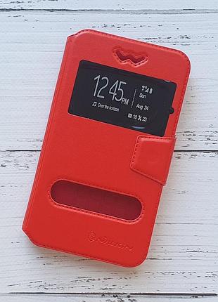 Книжка универсальная nillkin slider / слайдер 5.3"-5.6" (15.8×8.9см) для телефона red