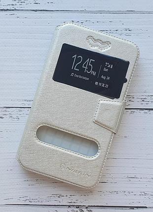 Книжка універсальна nillkin slider / слайдер 5.3"-5.6" (15.8×8.9см) для телефона silver