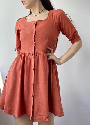 Шикарний літній сарафан/сукня/плаття від fk.pynappe теракотовий колір, розмір s/m