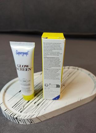 Солнцезащитный крем supergoop! glowscreen spf 30, 10 мл2 фото