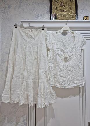 Красивый льняной костюм