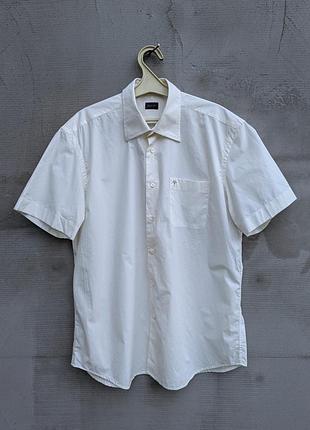 Чоловіча оригінальна вільна біла сорочка з короткими рукавами joop! розмір xl/xxl