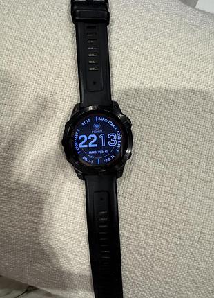 Garmin fenix годинник garmin 7 sapphire solar black dlc titanium with black band