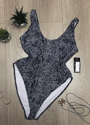 🖤 купальник boohoo з анімалістичним принтом