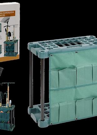 Стійка для садових інструментів 58 х 31 х 60 см з органайзером та полицею для зберігання garden line lar1548