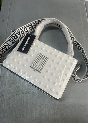 Оригінал! сумка/кросбоді karl lagerfeld simone studded leather purse2 фото