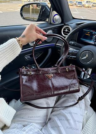 Prada bonnie medium leather handbag