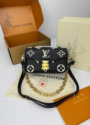Louis vuitton pochette metis east west black