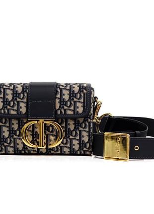 Сумка christian dior 30 montaigne bag blue/beige