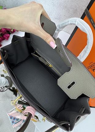 Сумка hermes birkin grey 25 4