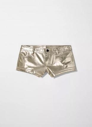 Металізовані шорти жіночі zara new
