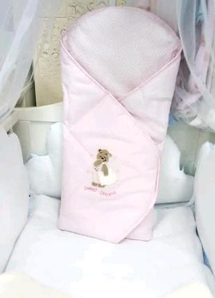 Конверт для выписки из роддома 2 в 1 одеяло + конверт польша