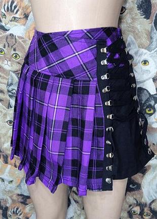 Альт панк спідниця chemical black