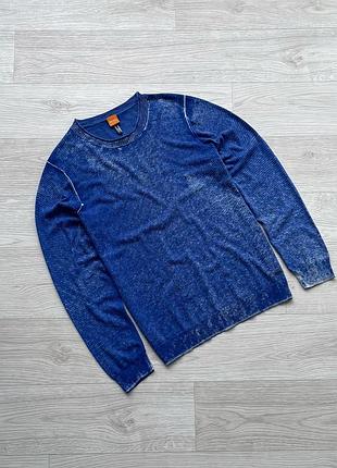 Шикарний джемпер светр hugo boss orange kolfos cotton/silk garments lightweight jumper sweater
