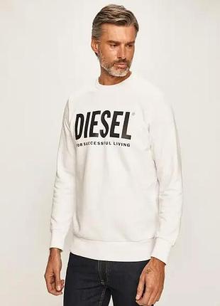 Світшот чоловічий diesel білий