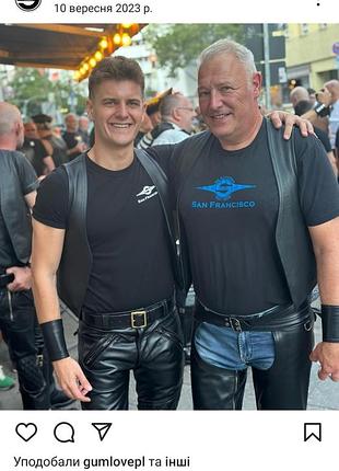 Жилетка шкіряна чорна чоловіча mr s leather  s xxs с ххс xs хс