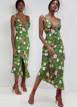 Распродажа платье asos миди с разрезом