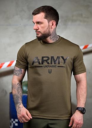 Тактическая потоотводная футболка army oliva пп7627(13 - 01)