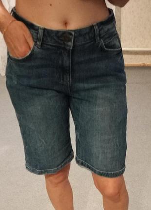 Бриджи джинсовые женские шорты удлиненные